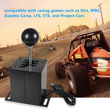 PC USB Simulator H Gear Shifter for Logitech g29/g27/g25 PC USB SIM Racing For Rally Racing Games T300 T5